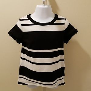 Kate Spade black and cream shirt toddler sz 3T